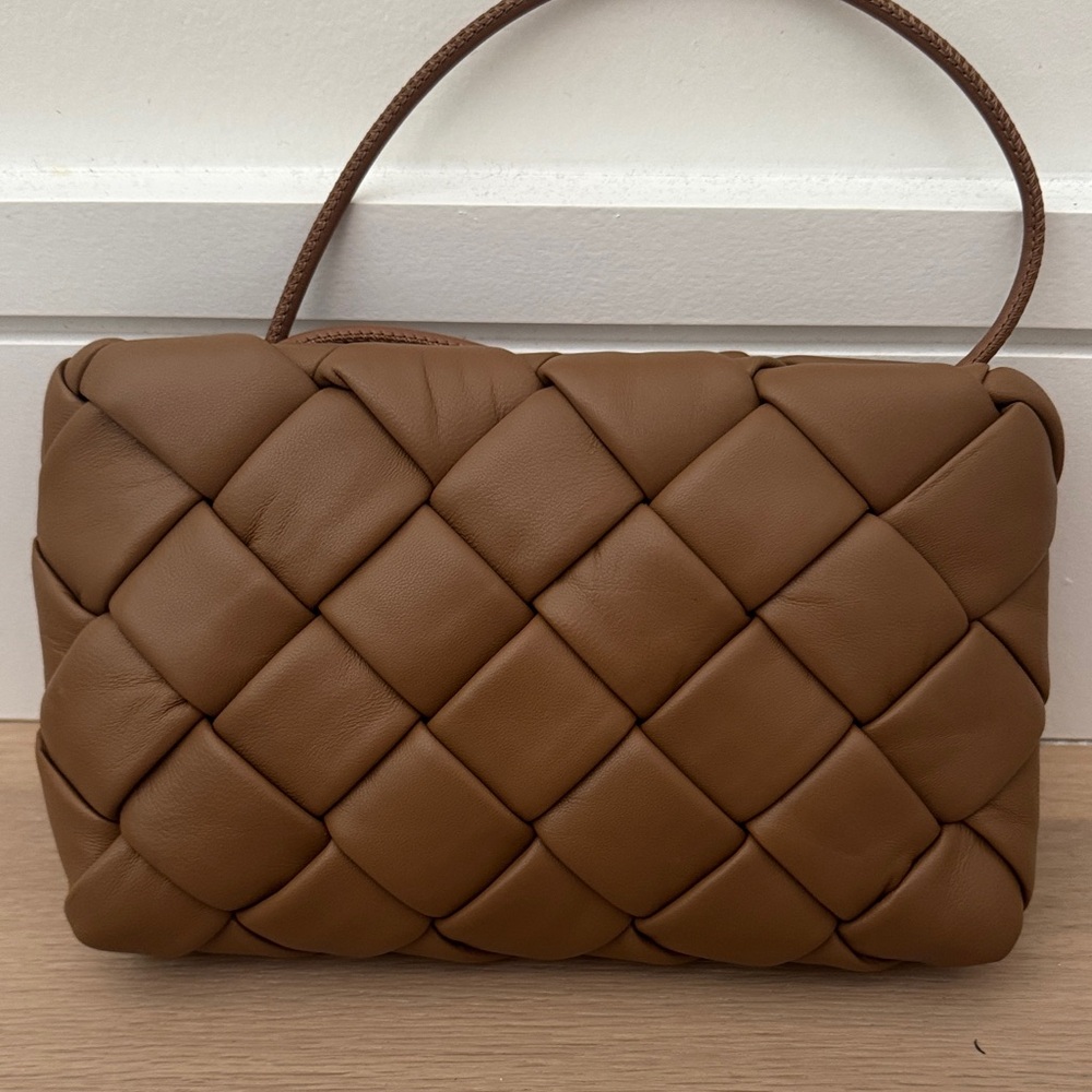 Loeffler Randall Tan Quilted Shoulder Bag Brand New with tags